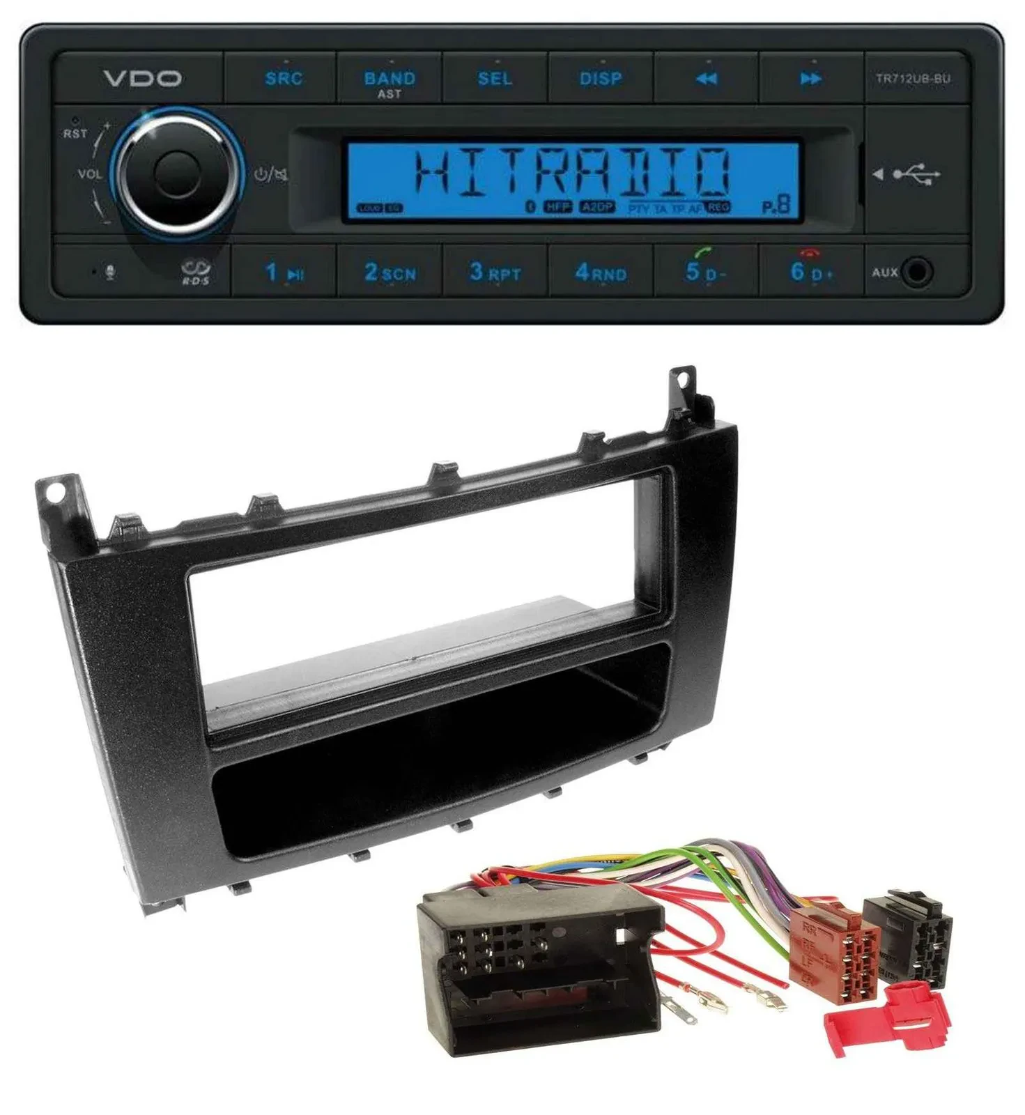 VDO Bluetooth AUX USB MP3 Autoradio für Mercedes CLK W209 C-Klasse W203
