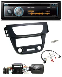 Pioneer Lenkrad DAB USB CD Bluetooth Autoradio für Renault Megane III 09-12 schw