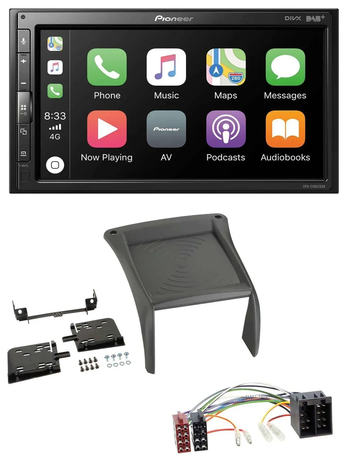 Автомагнитола для Fiat Ducato (2002–2006) Pioneer 2DIN, USB, MP3, DAB, Bluetooth