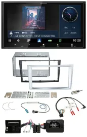 Kenwood Bluetooth 2DIN USB DAB Lenkrad Autoradio für Opel Zafira Astra H Corsa D