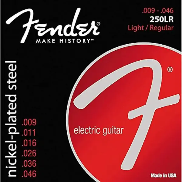 Струны для электрогитары Fender 250LR Nickel-plated Steel 9-46