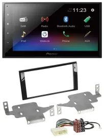 Pioneer USB Bluetooth DAB 2DIN MP3 Autoradio für Nissan Juke (ab 2014)
