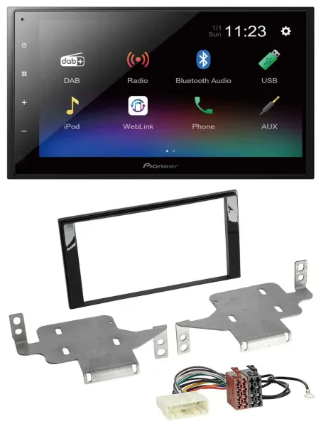 Pioneer USB Bluetooth DAB 2DIN MP3 Autoradio für Nissan Juke (ab 2014)