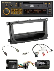 Pioneer DAB Lenkrad USB Bluetooth Autoradio für Ford Mondeo S-Max 07-14 schwarz