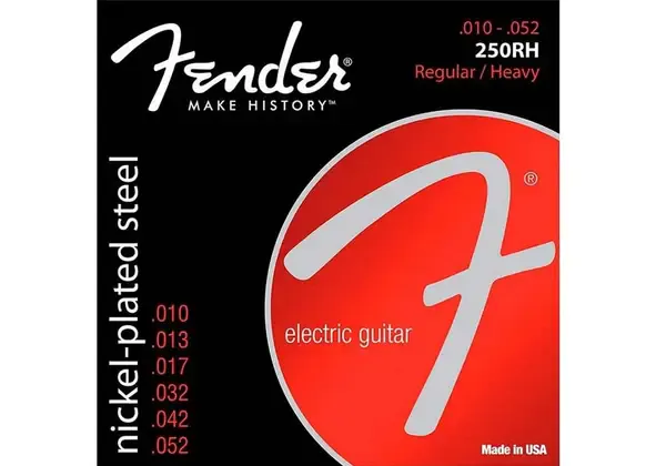 Струны для электрогитары Fender 250RH Nickel-plated Steel 10-52
