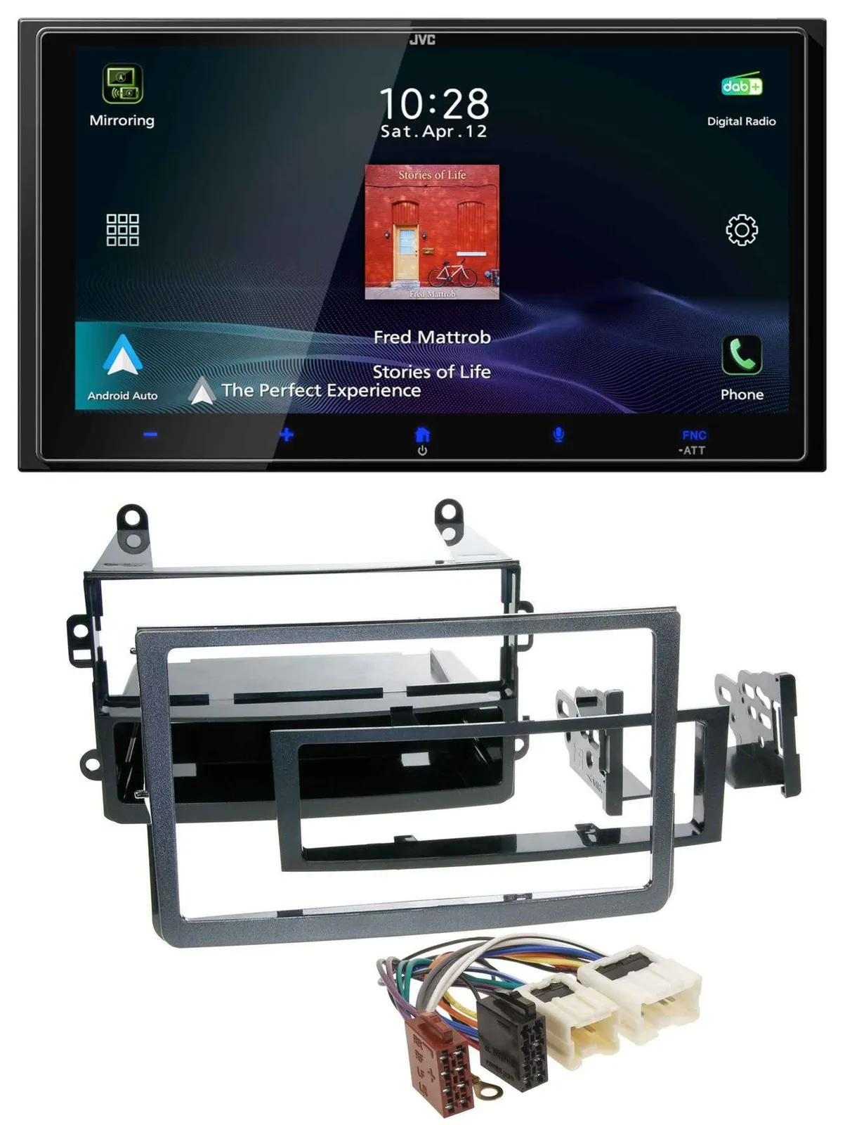 JVC USB Bluetooth 2DIN DAB MP3 Autoradio für Nissan 350Z Coupe Roadster 05-09