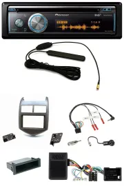 Автомагнитола Pioneer CD, USB, Bluetooth, DAB для Chevrolet Aveo (с 2011), темно-серый