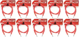 Коммутационный кабель Rockville RCTR106R Red 1.8 м (10 штук)