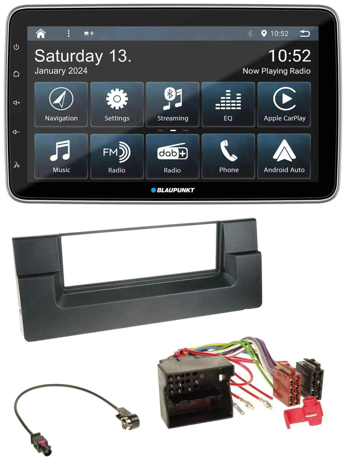 Blaupunkt USB DAB SD MP3 Bluetooth Autoradio für BMW 5er (E39) X5 (E53) Quadlock