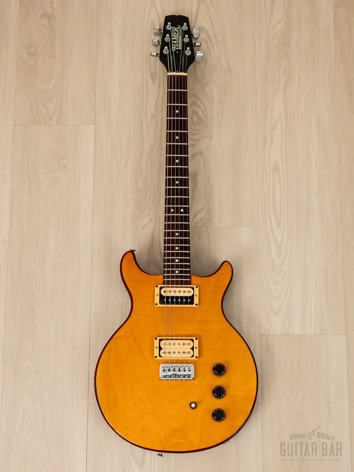 Электрогитара Hamer Special HH Transparent Yellow w/case USA 1980