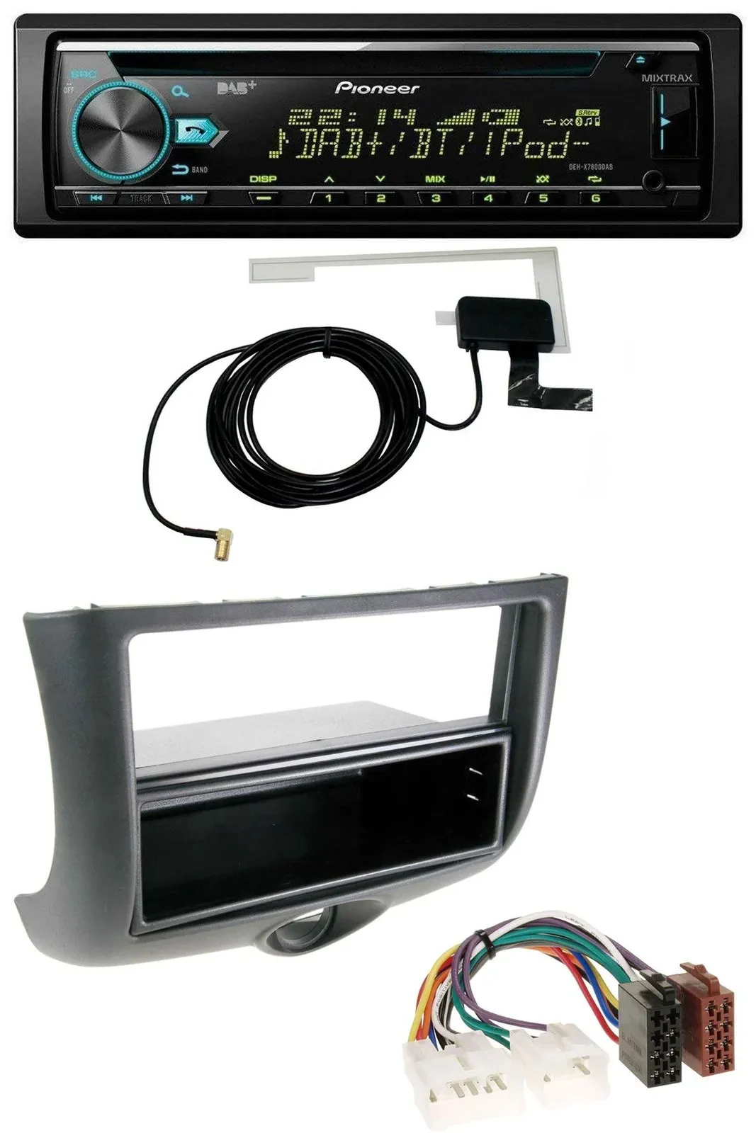 Pioneer MP3 AUX CD USB DAB Autoradio für Toyota Yaris (1999-2003)