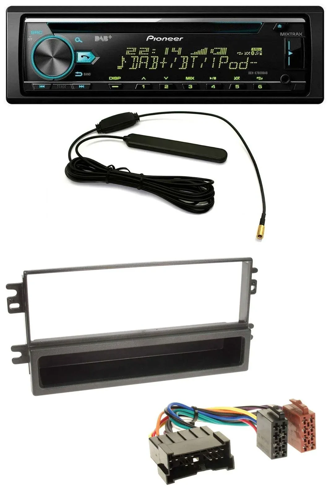 Автомагнитола Pioneer для Kia Carnival 2001–2006 и Carens с 2003, CD/MP3, AUX, DAB, USB