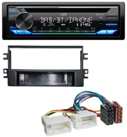 Автомагнитола для Kia Carens (с 2007) JVC Bluetooth, CD, USB, MP3, DAB