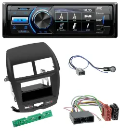 Автомагнитола JVC Bluetooth MP3 USB DAB для Mitsubishi ASX (2010–2014)