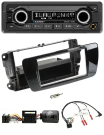Blaupunkt Bluetooth DAB Lenkrad USB Autoradio für Seat Ibiza Klavierlack schwarz
