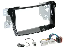 Einbauset Doppel DIN Autoradio für Hyundai i40 VF ab 11 Klavierlack
