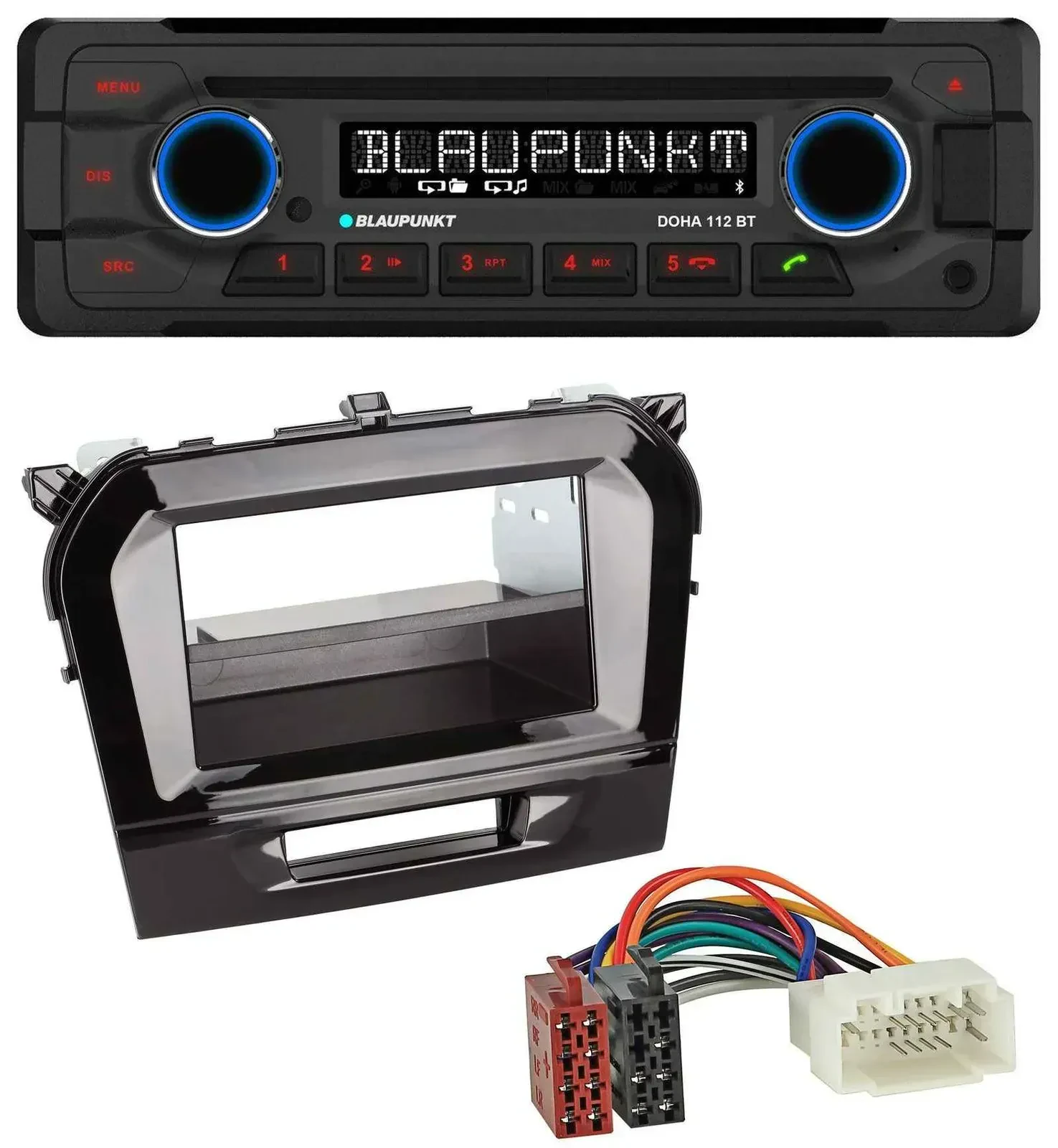 Blaupunkt AUX MP3 CD Bluetooth USB Autoradio für Suzuki Vitara (ab 2015)