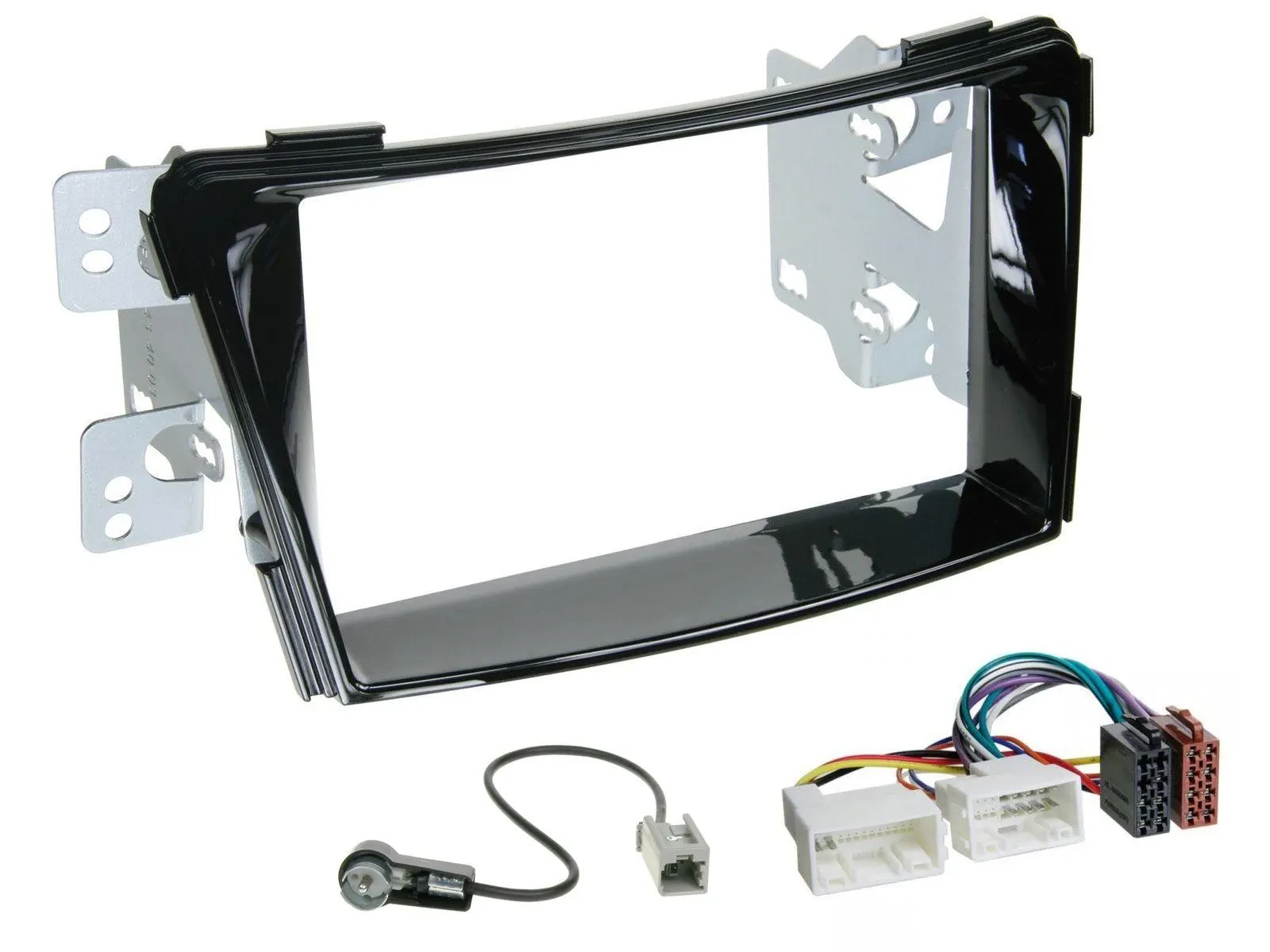 Einbauset Doppel DIN Autoradio für Hyundai i40 VF ab 11 Klavierlack