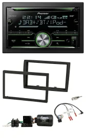 Pioneer Bluetooth Lenkrad DAB 2DIN USB CD Autoradio für Fiat Ducato