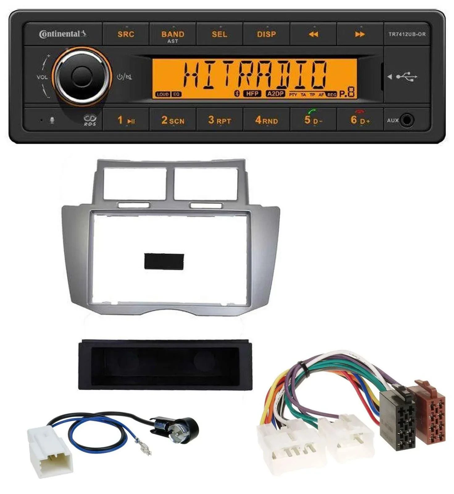 Continental MP3 Bluetooth AUX USB Autoradio für Toyota Yaris (2007-2011)