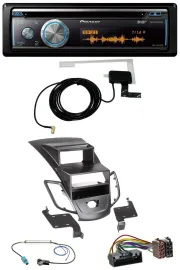 Pioneer Bluetooth DAB MP3 USB CD Autoradio für Ford Fiesta 10-17 Display schwarz