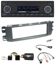 Автомагнитола для Smart ForFour (W454, 2004–2006) Blaupunkt DAB, USB, Bluetooth, поддержка управления с руля