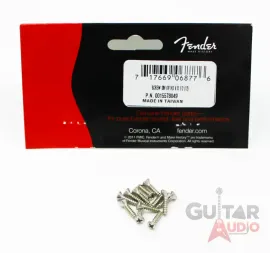 (Pack of 12) Genuine Fender Oval Head NICKEL Pickguard Screws for Guitar/Bass