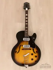 Электрогитара полуакустическая Harmony Meteor H70 Airline Variant SS Sunburst w/case USA 1960