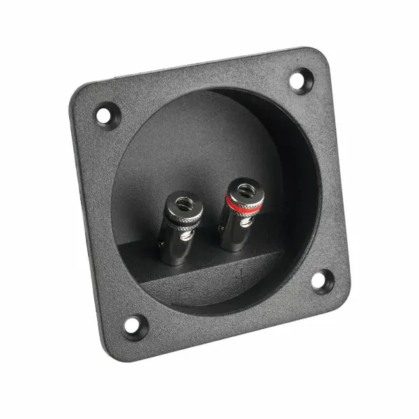NVX NBTERM2 Square Push Style Outer Design Terminal Cups w/ Chrome-Plated
