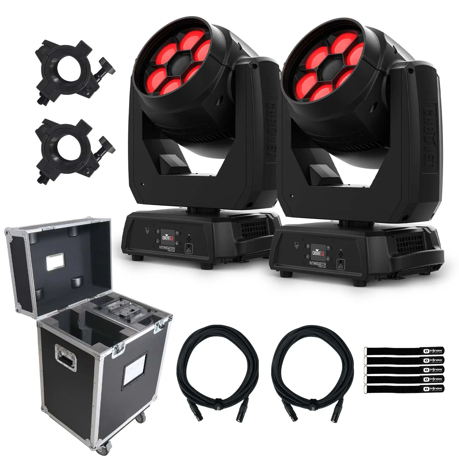 Прожектор Chauvet DJ Intimidator Trio XD LED (набор, 2 шт.) с кейсом