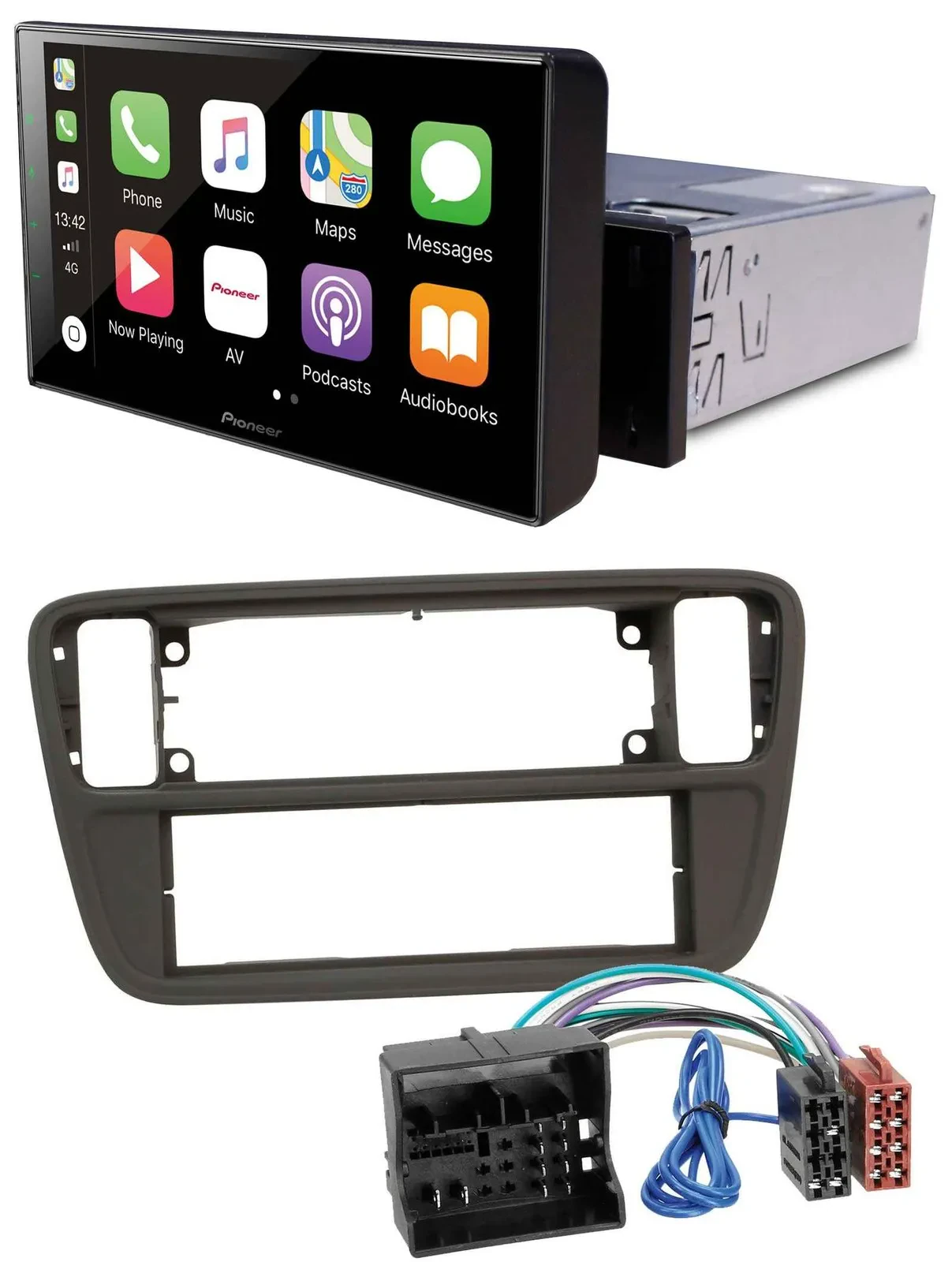 Pioneer Bluetooth MP3 DAB USB Autoradio für Seat Mii (ab 2011)