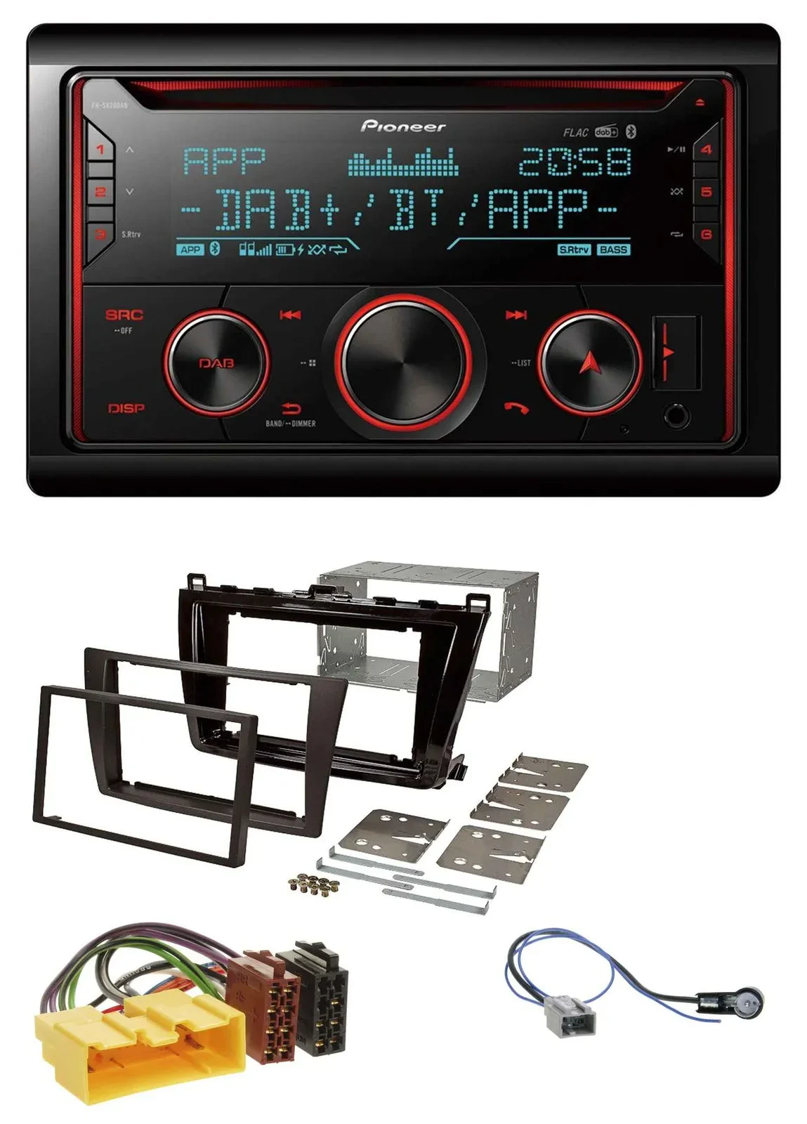Pioneer 2DIN DAB MP3 Bluetooth USB CD Autoradio für Mazda 6 (208-2012)