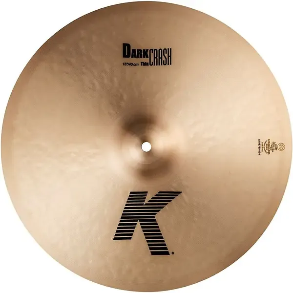 Тарелка барабанная Zildjian 16" K Dark Thin Crash