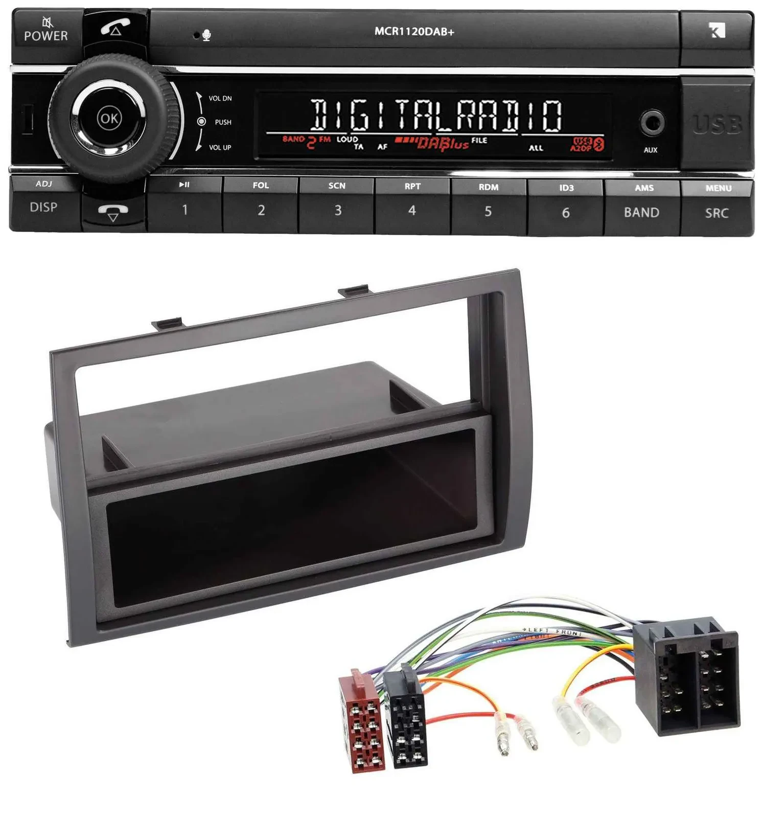 Kienzle Bluetooth MP3 USB DAB Autoradio für Citroen Jumper Peugeot Boxer Fiat Du