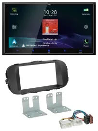 Автомагнитола для Kia Soul JVC 2DIN DAB USB Bluetooth MP3 черная