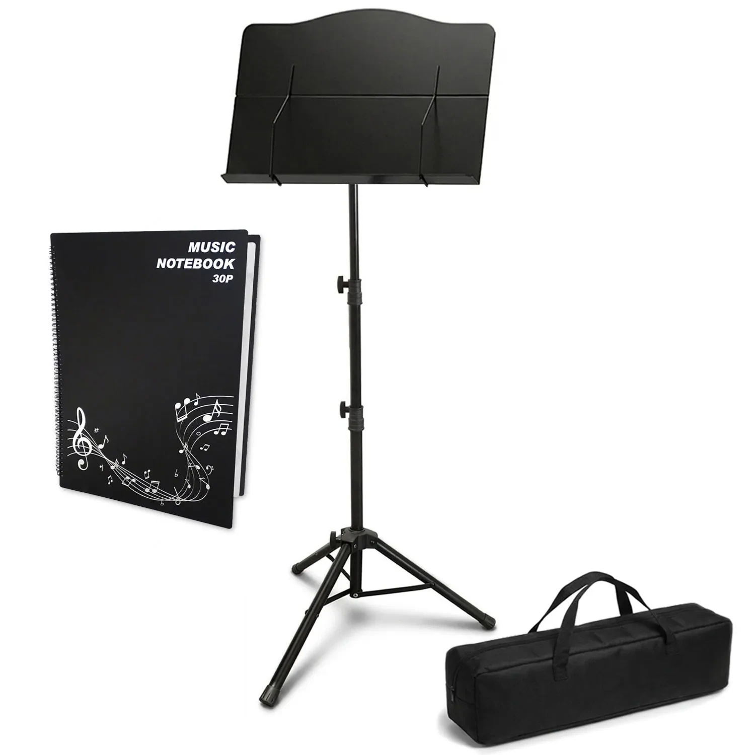 Пюпитр для нот keepdrum MUS024 складной с сумкой и папкой DIN A3