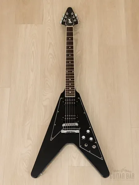 Электрогитара Gibson 1970s Flying V HH Ebony w/case USA 2021