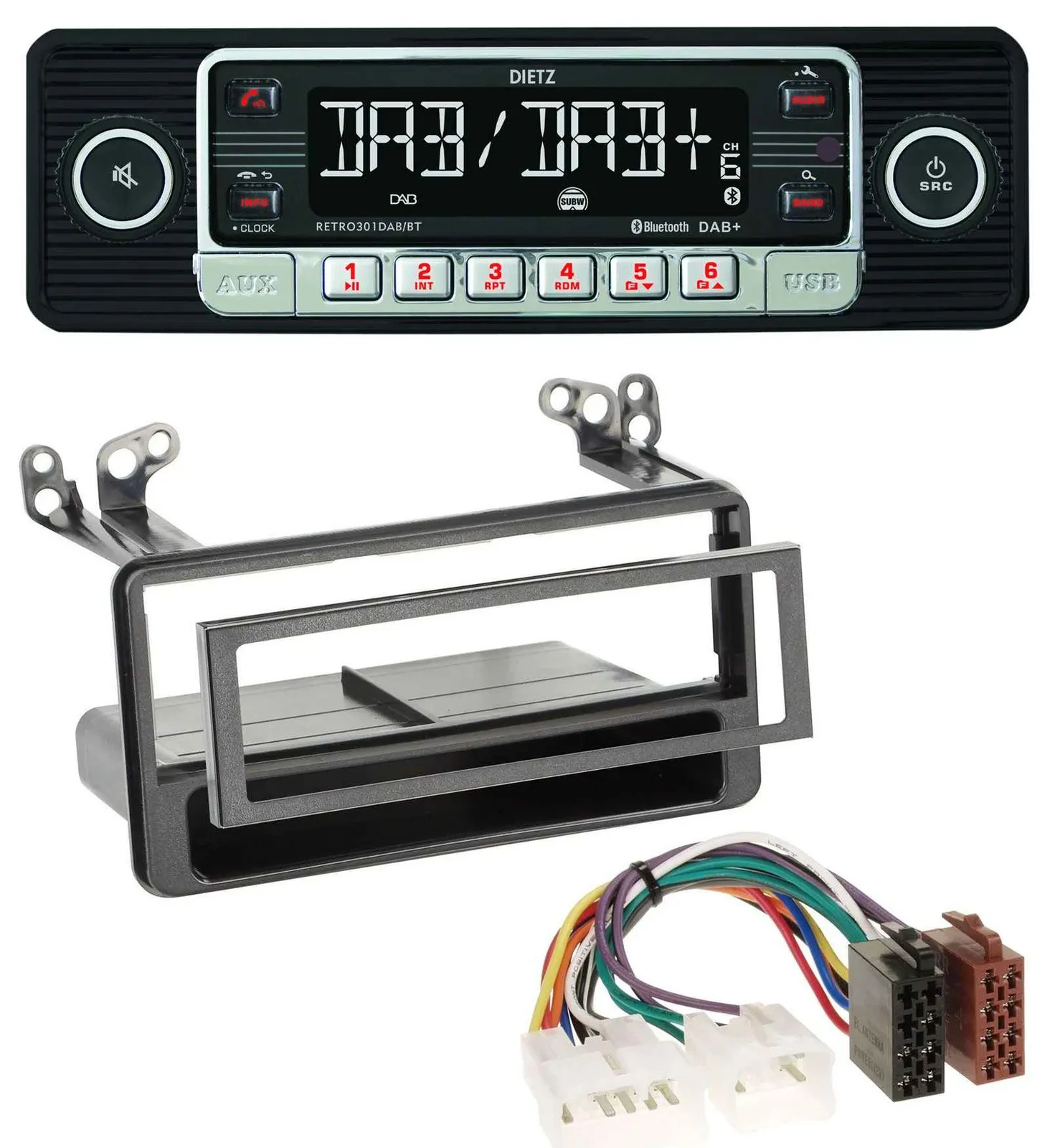 Dietz USB DAB MP3 Bluetooth Autoradio für Toyota Avensis, Verso, Celica