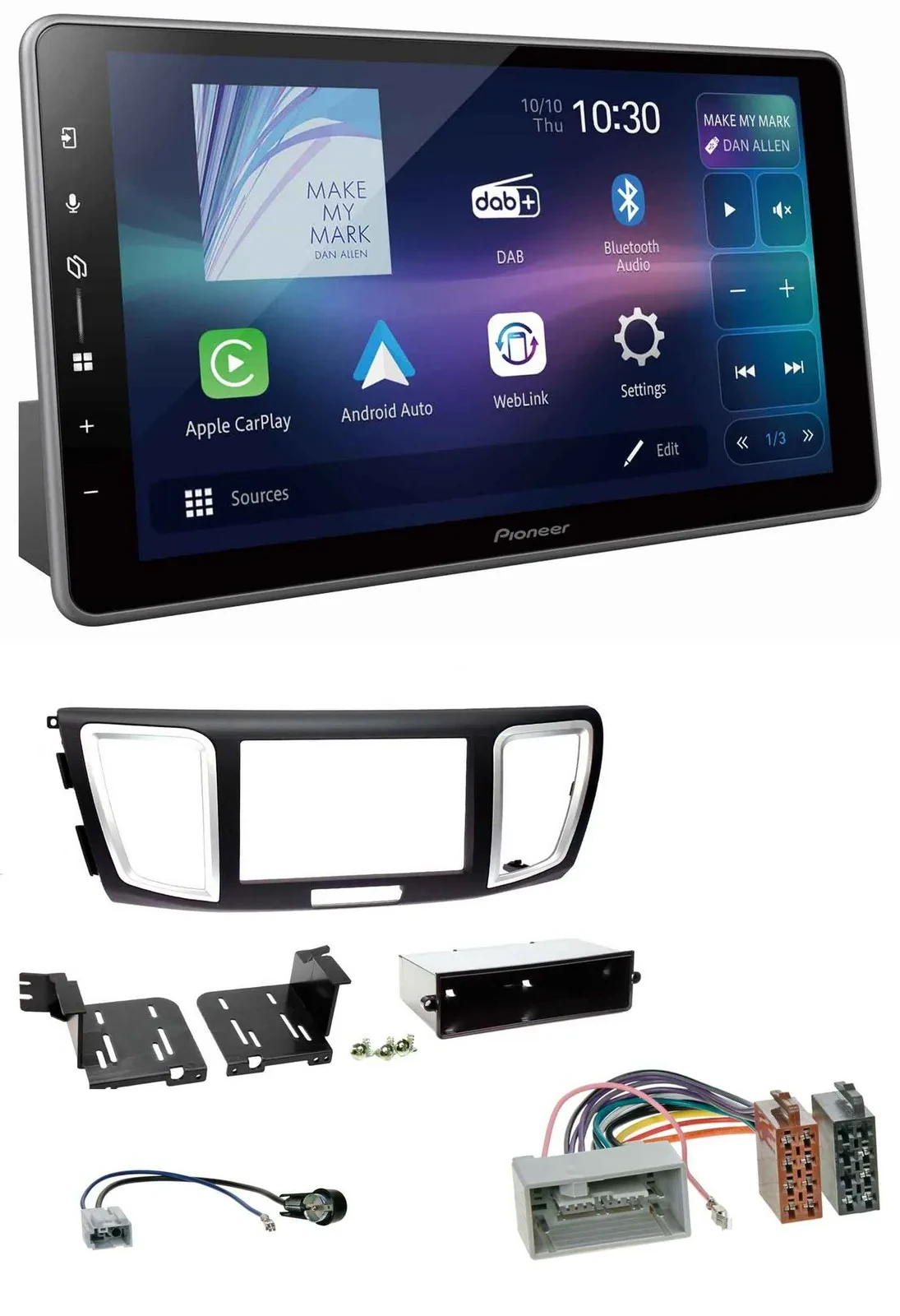 Pioneer Bluetooth USB DAB MP3 Autoradio für Honda Accord (ab 2011)