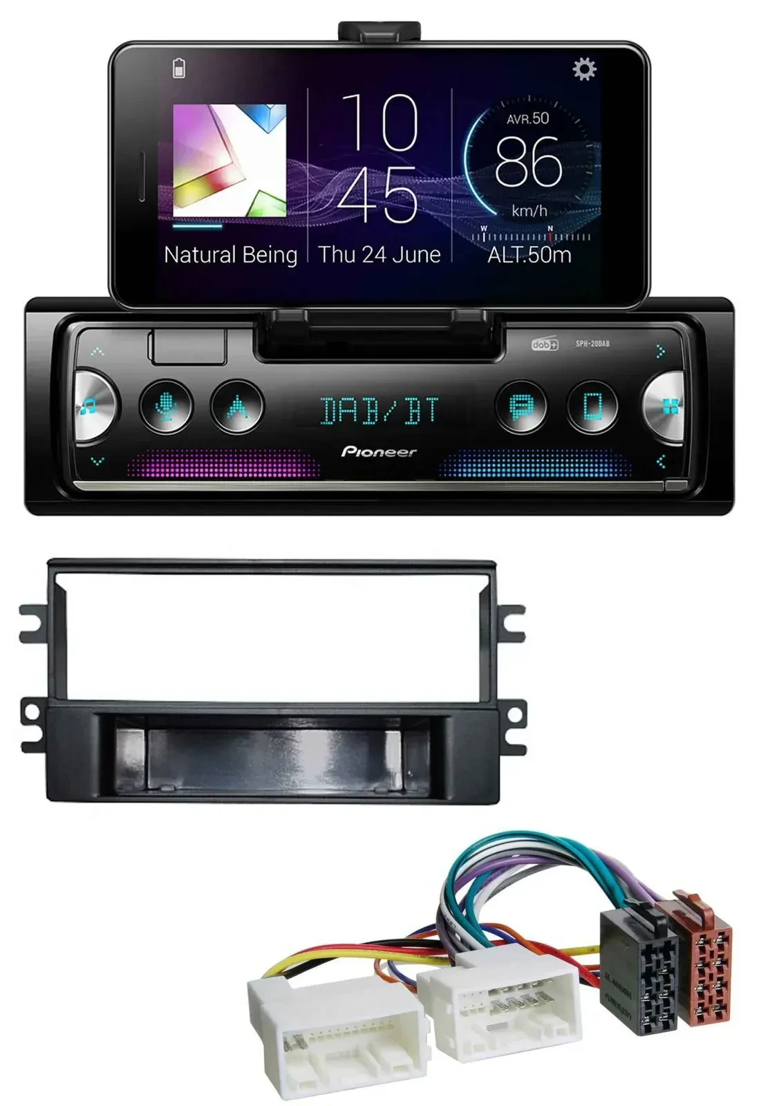 Автомагнитола для Kia Carens (с 2007) Pioneer USB MP3 Bluetooth DAB