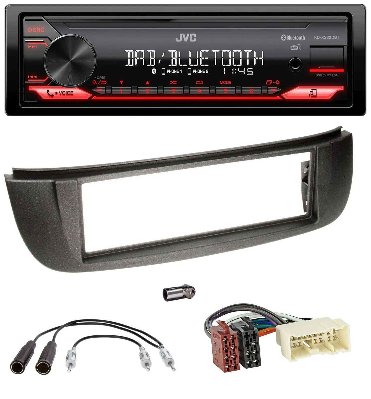 JVC Bluetooth USB DAB MP3 Autoradio für Nissan Almera Tino (2001-2004)