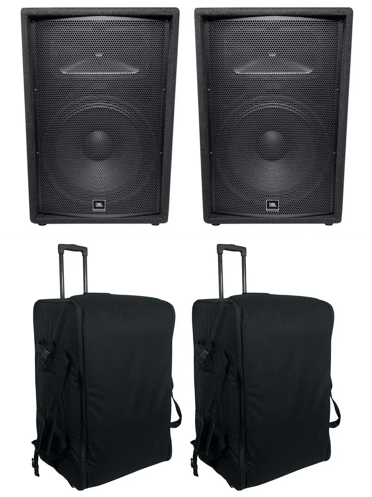 Пассивная акустическая система JBL JRX215 Black с чехлом (пара)