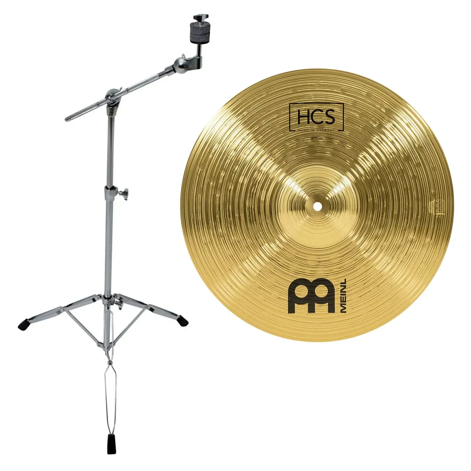 Тарелка барабанная MEINL 16" HCS Crash со стойкой