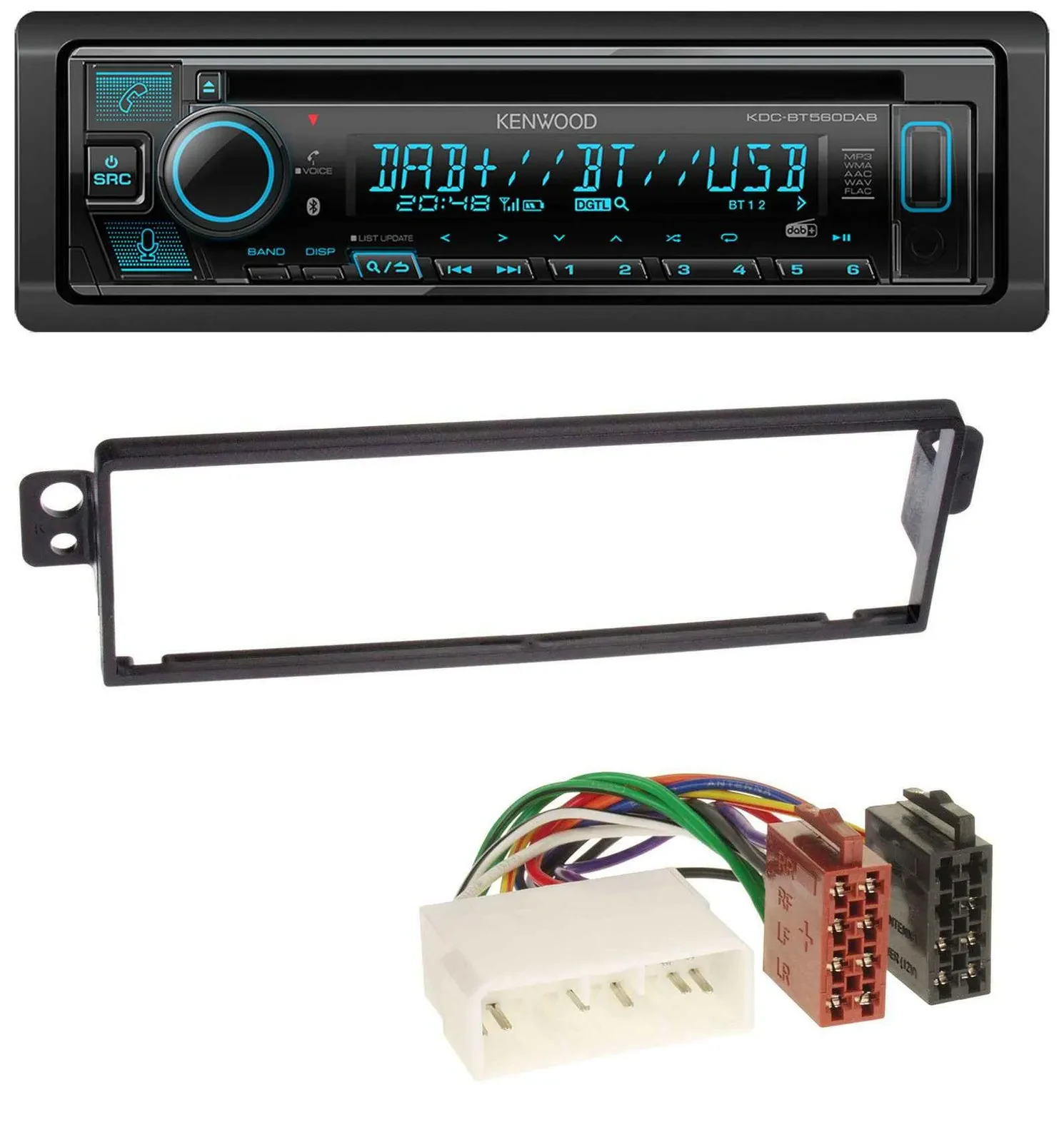 Kenwood Bluetooth DAB CD MP3 USB Autoradio für Chevrolet Kalos KLAS 2004-2007