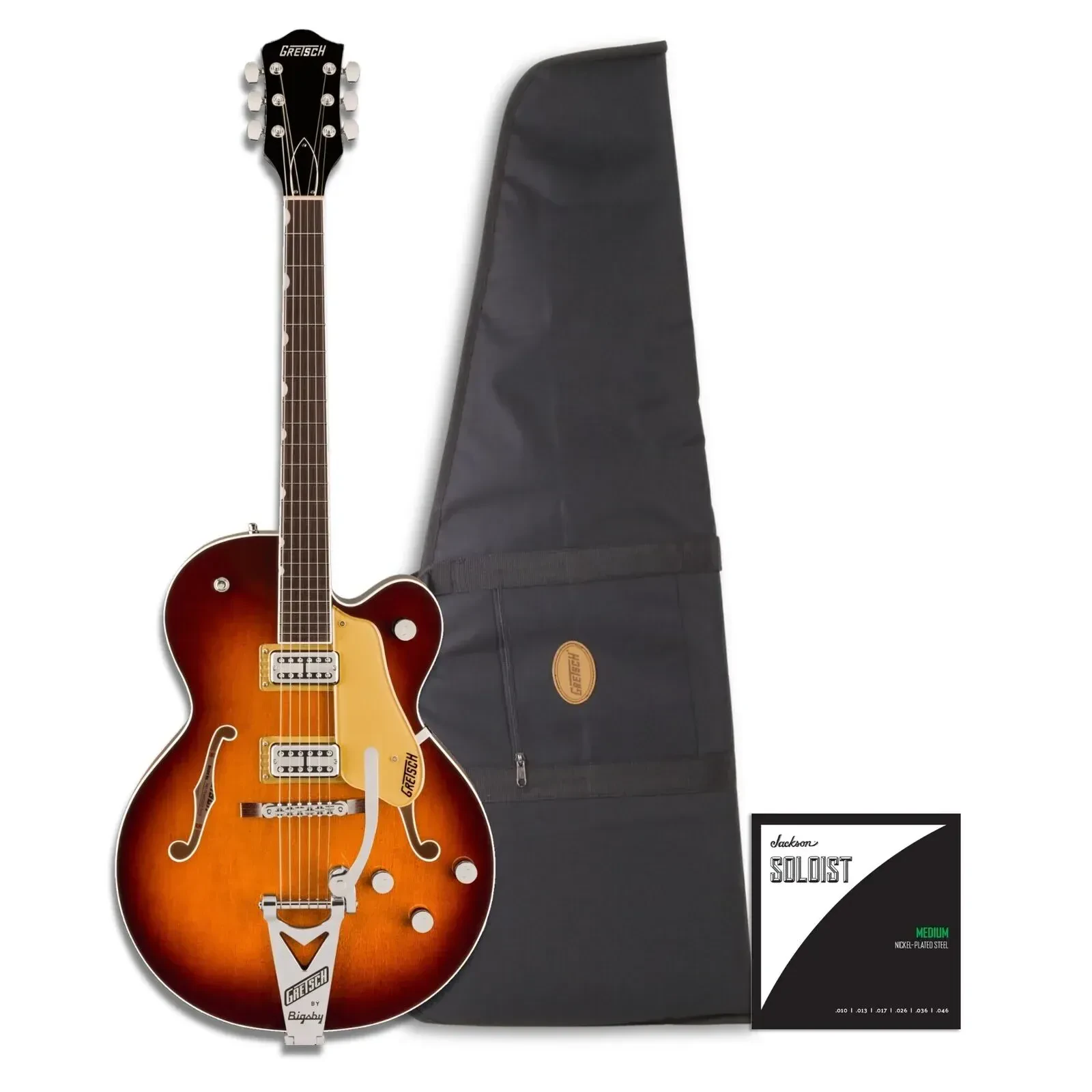 Gretsch G2655T Streamliner Center Block Jr Double Cut Forge Glow Guitar Bundle