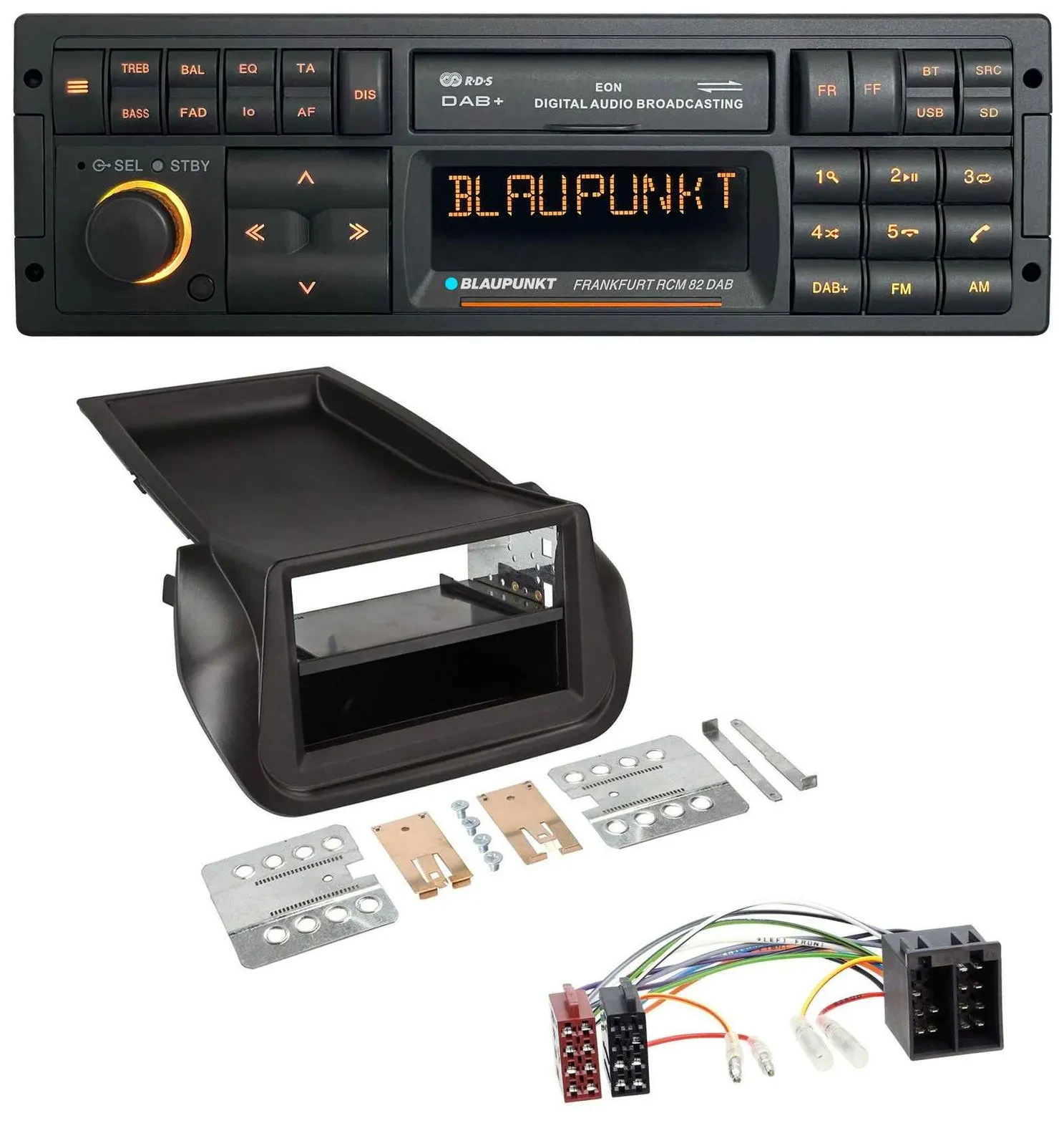 Blaupunkt USB DAB SD MP3 Bluetooth Autoradio für FIAT Fiorino (ab 2008)