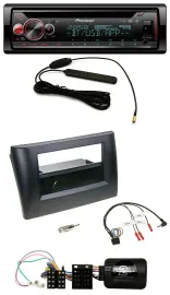 Pioneer USB DAB Lenkrad Bluetooth CD Autoradio für Fiat Stilo 01-07 schwarz Abla