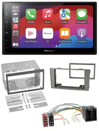 Pioneer DAB USB MP3 Bluetooth 2DIN Autoradio für Iveco Daily 2006-2014 silber