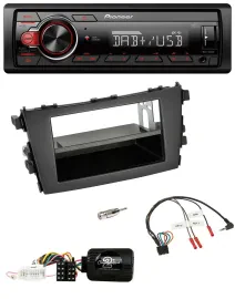 Автомагнитола для Suzuki Celerio (LF) Pioneer 1DIN, DAB, USB, MP3, поддержка управления с руля