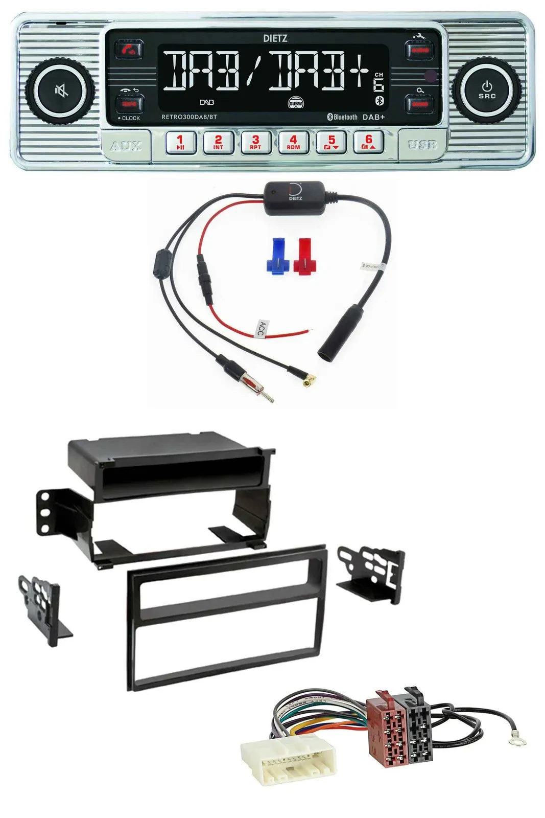 Dietz DAB USB MP3 Bluetooth Autoradio für Nissan Versa / Tiida (ab 2007)